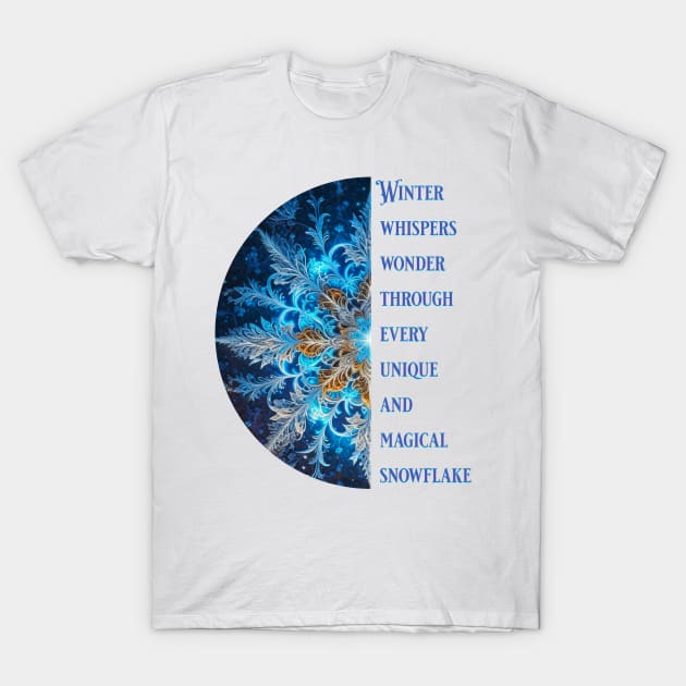 Winter Snowflake T-Shirt by TempoTees